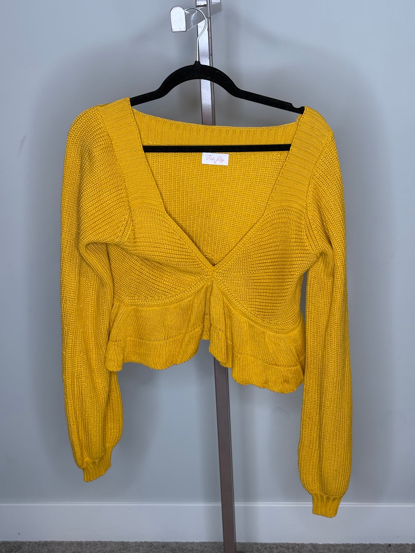 mustard v-neck