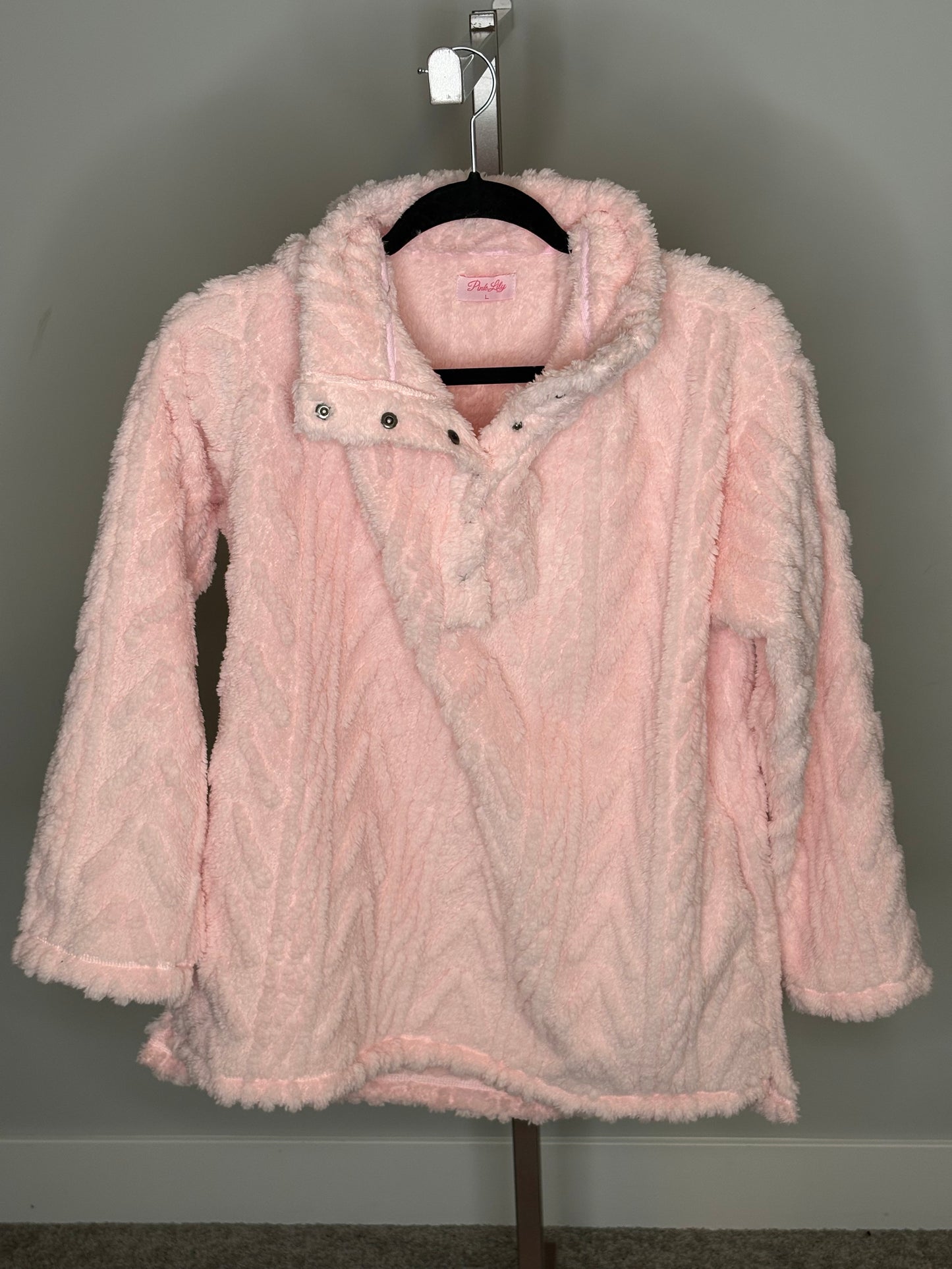 baby pink sherpa