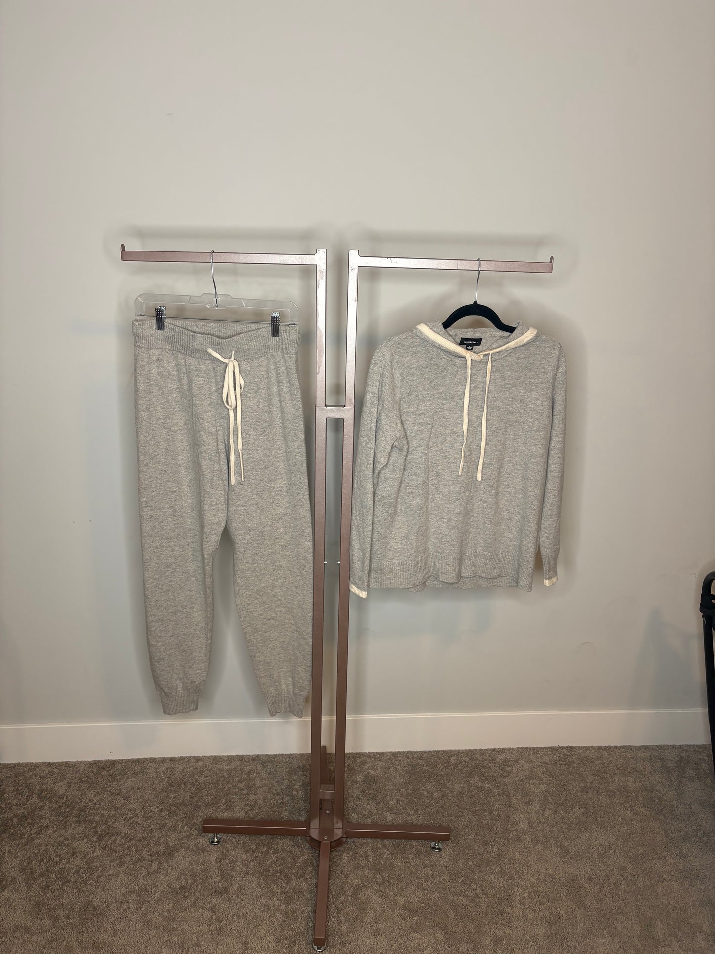 grey long sleeves and pants summer salt set