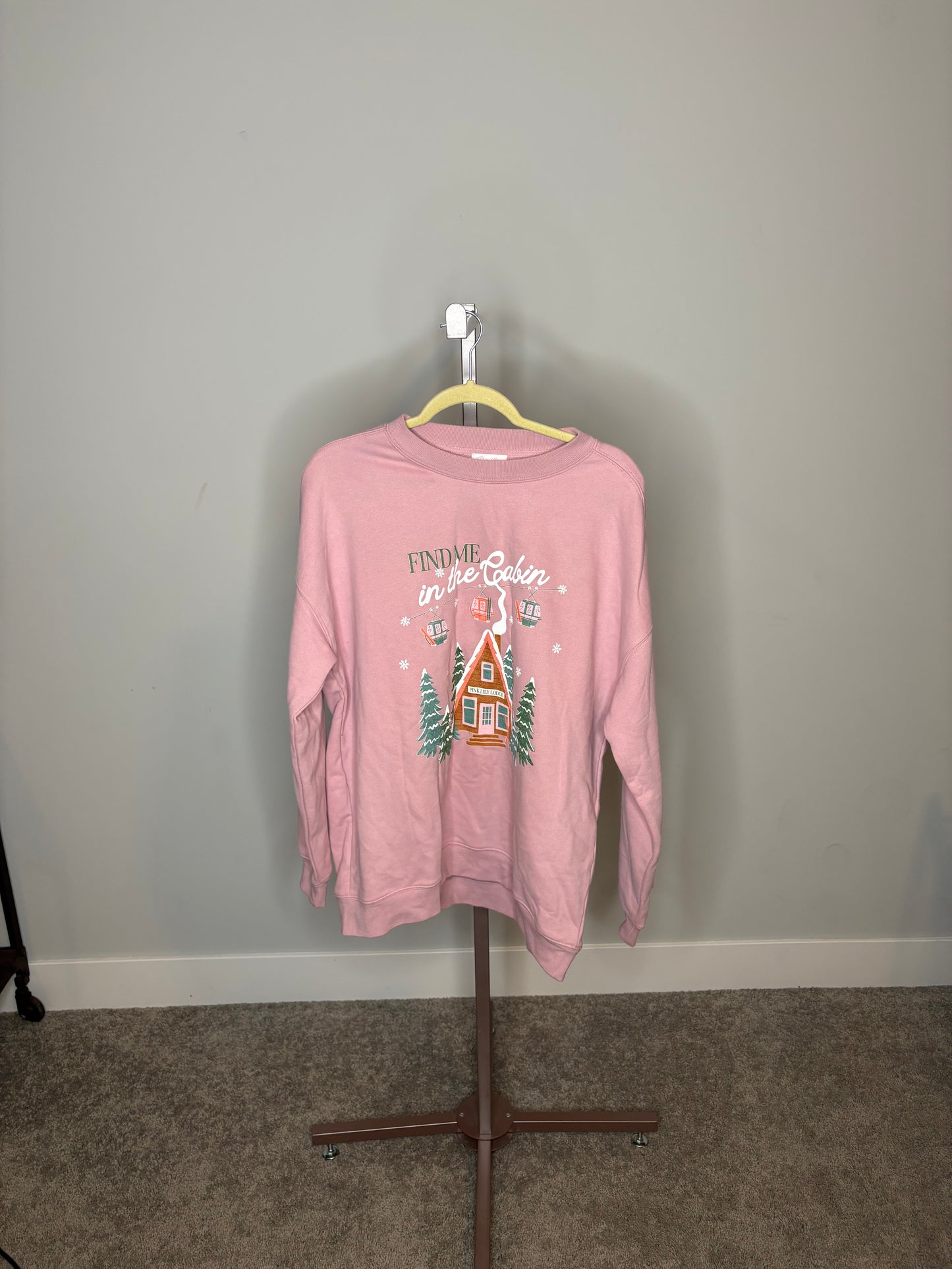 soft pink CHRISTMAS sweater