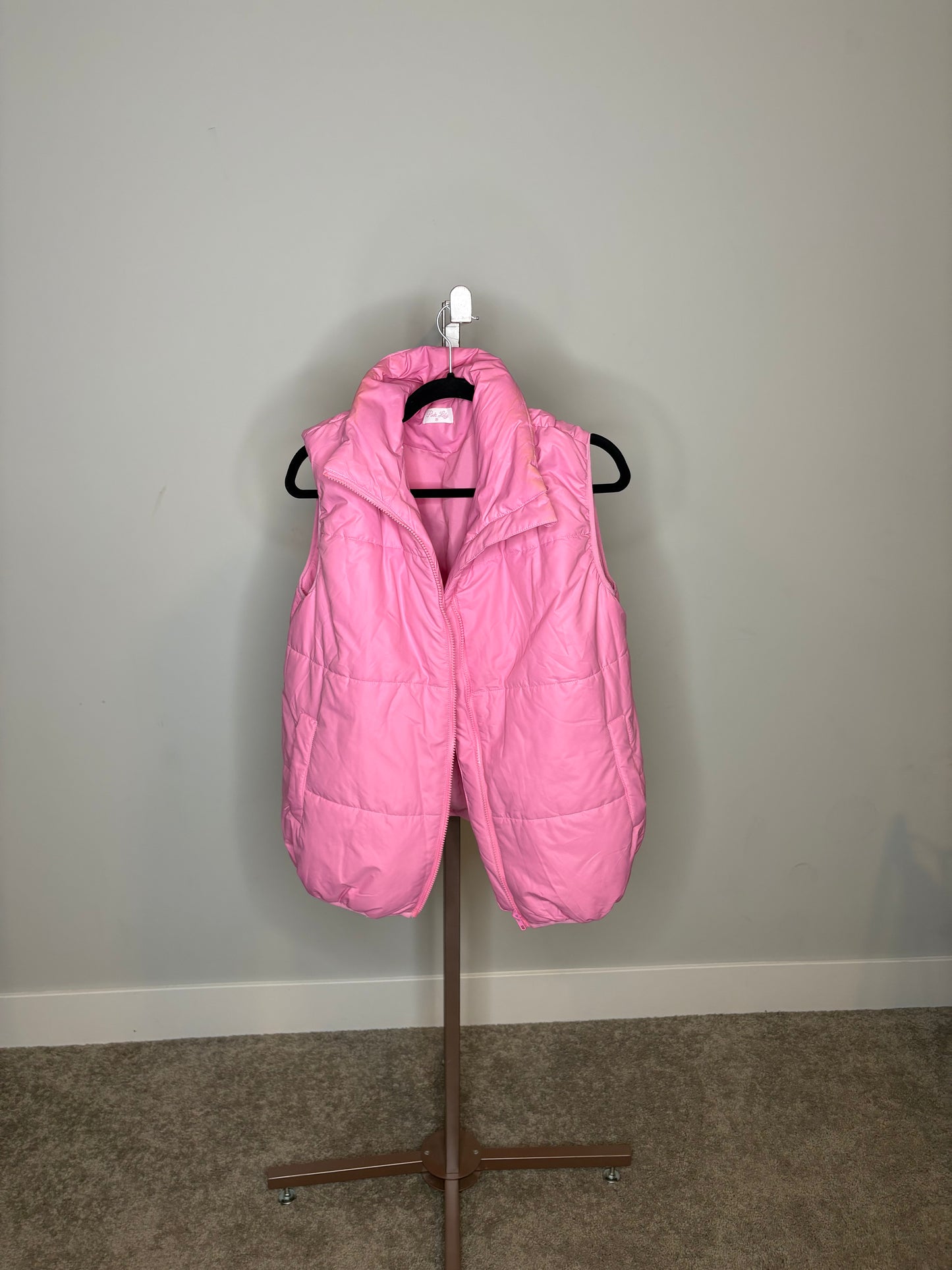 PInk puffer vest