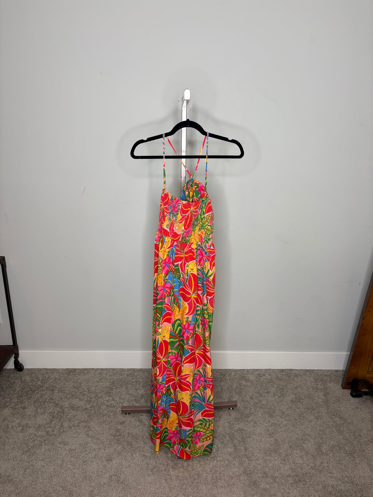 Multi color long summer dress