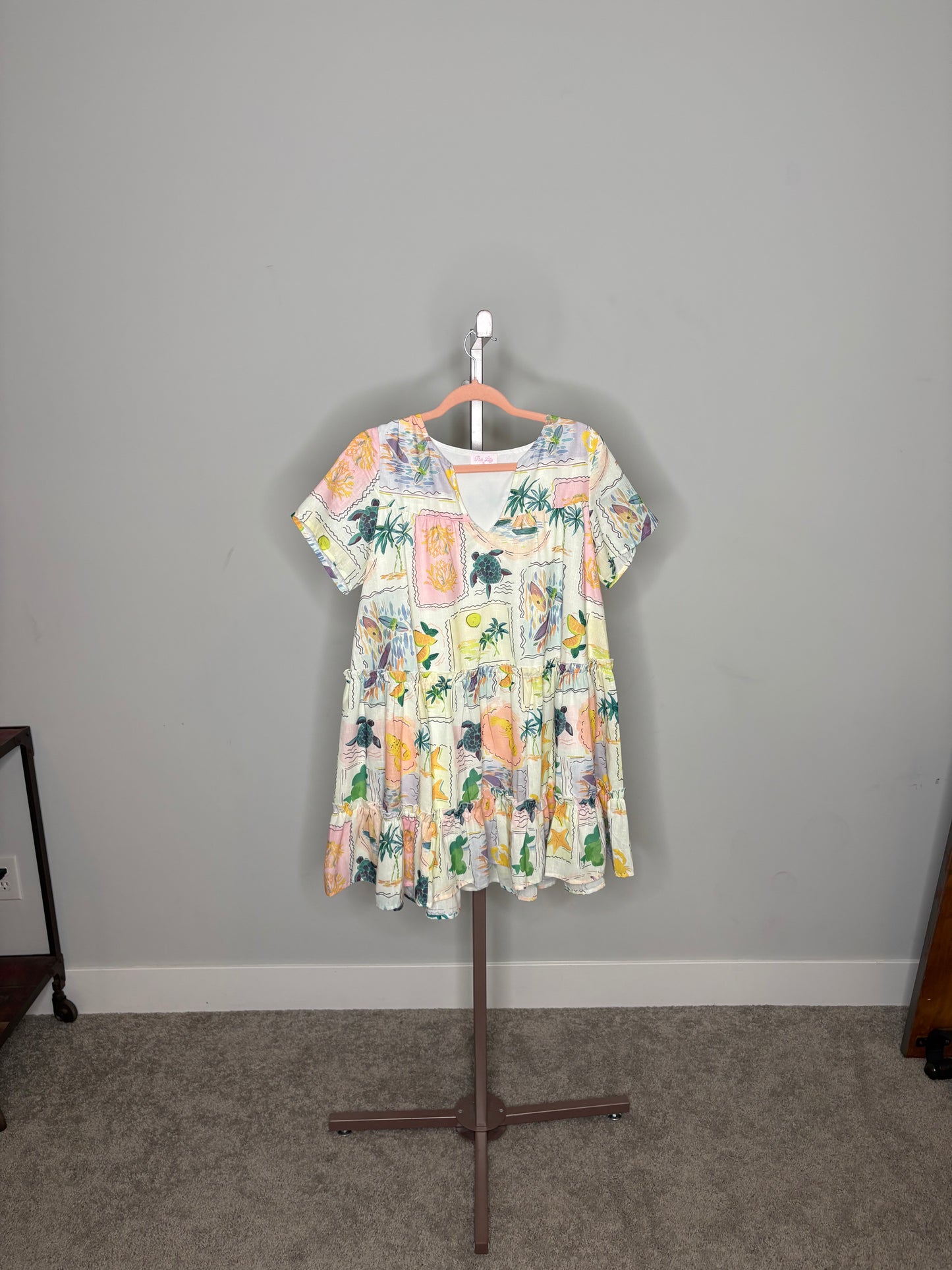 seaside shortsleeve sundress
