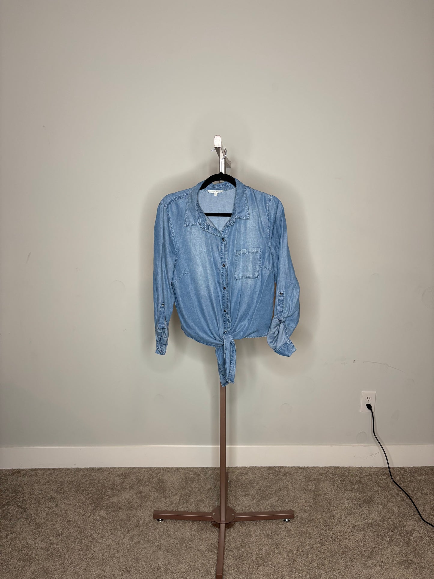 denim tie t-shirt