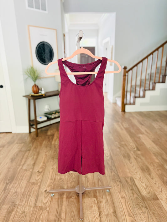 Maroon Athletic One Piece