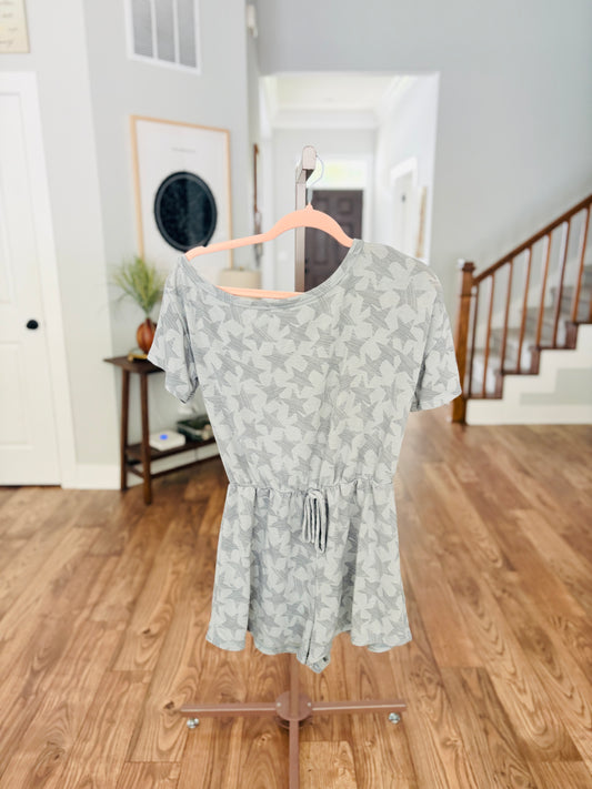 Grey Star Off the Shoulder Romper