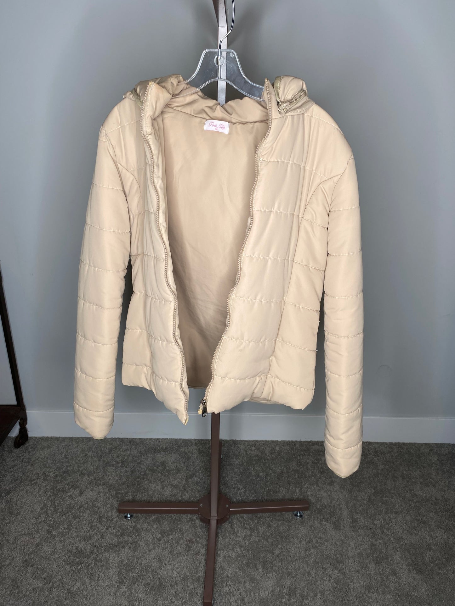 Creme Winter Puffer Jacket