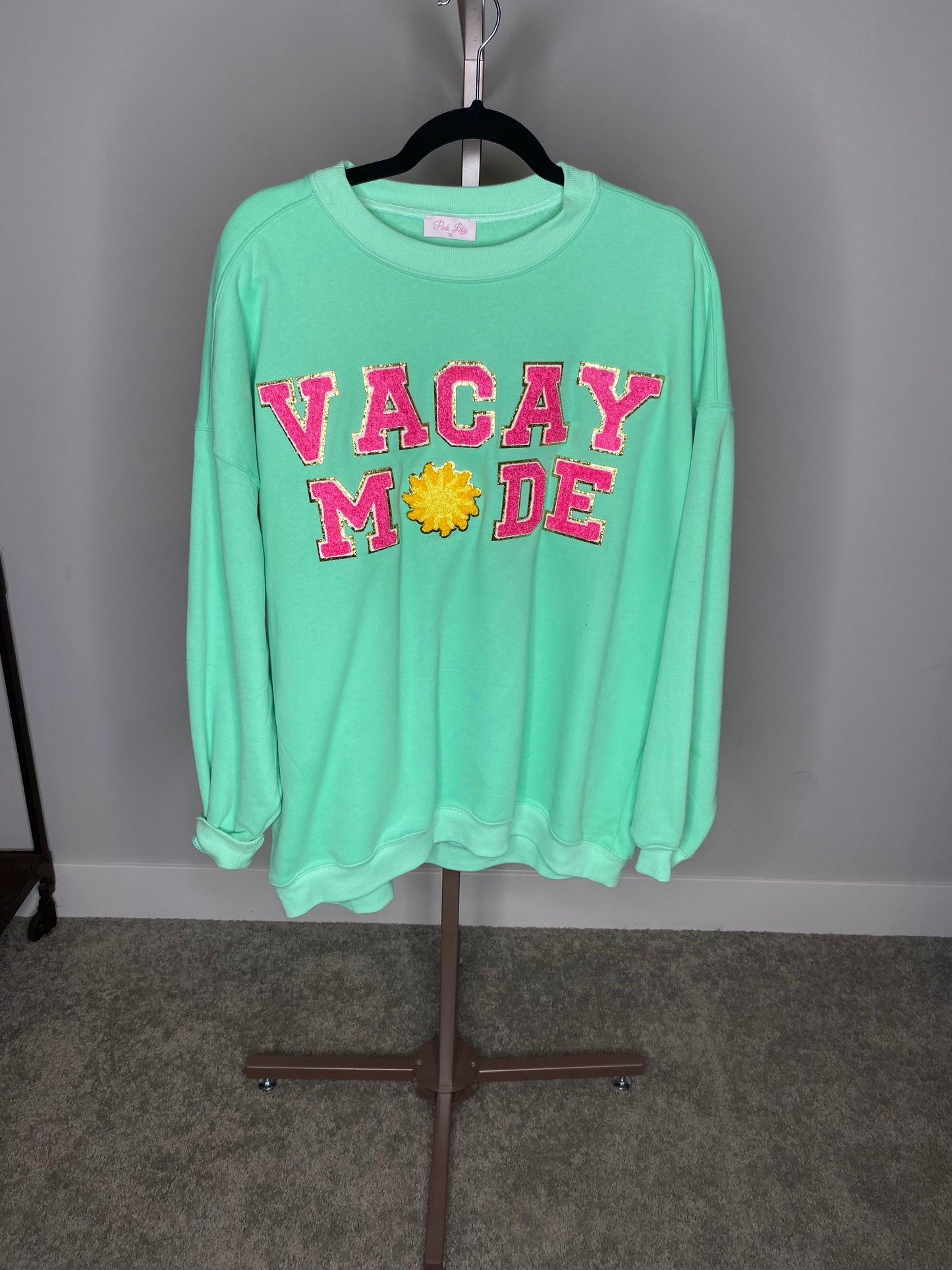 Teal Vacay Mode Sweater