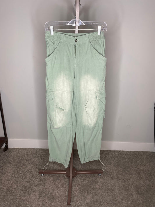 Green Corduroy Cargo Pants