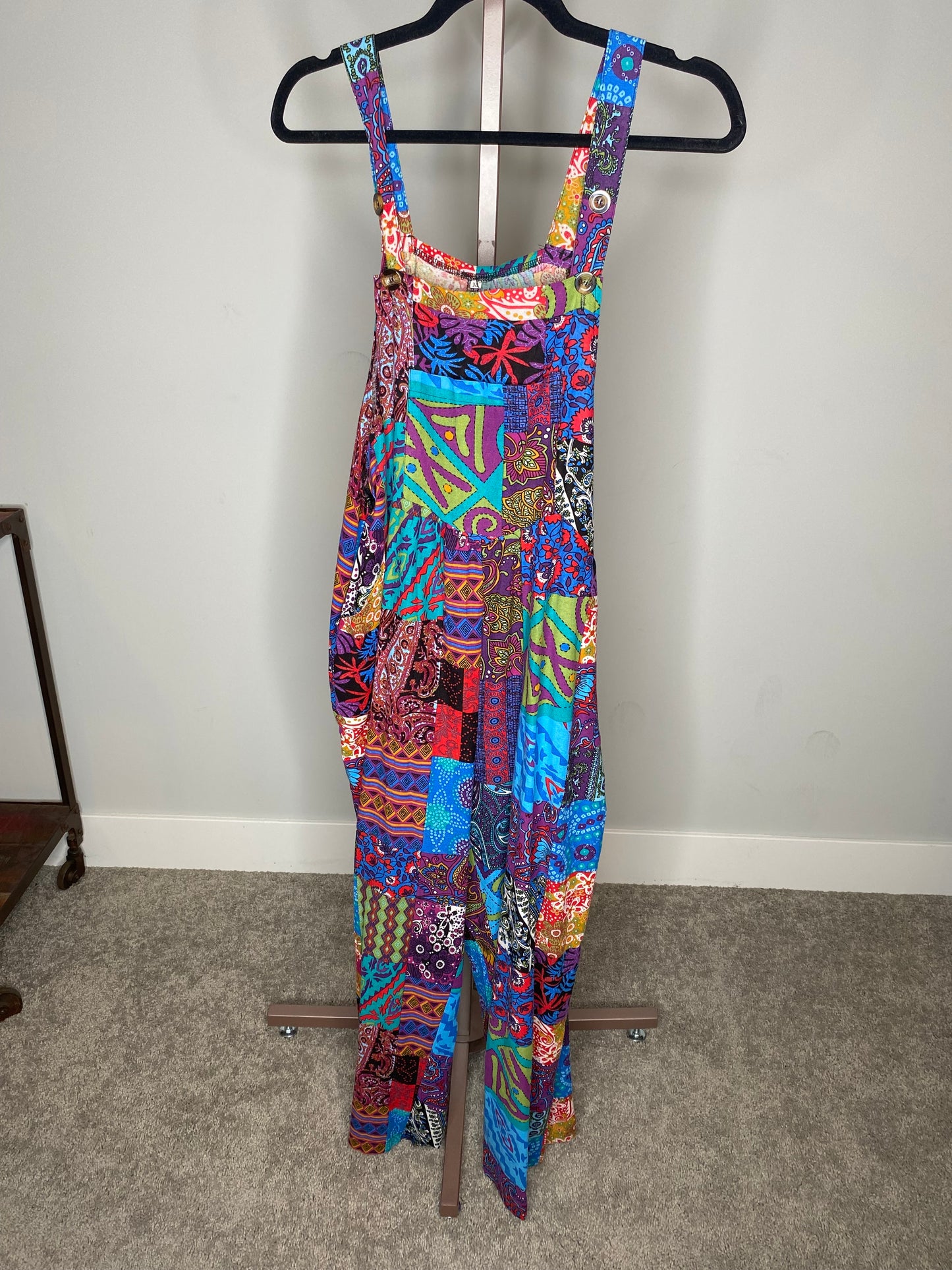 Mixed Multi Color Pattern Jumpsuit