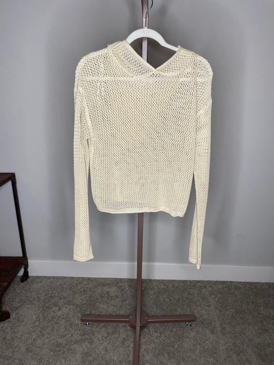 Creme Knit Hoodie