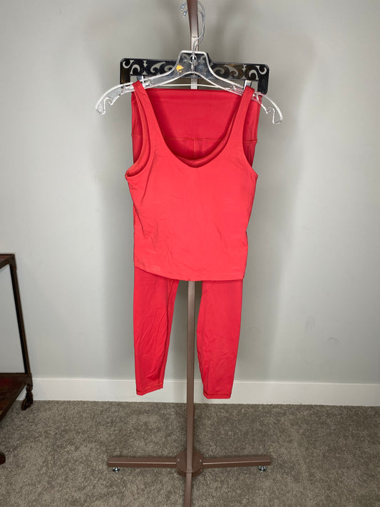 Red Athletic Workout Set