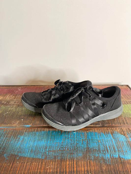 Black Ribbon Athletic Sneakers