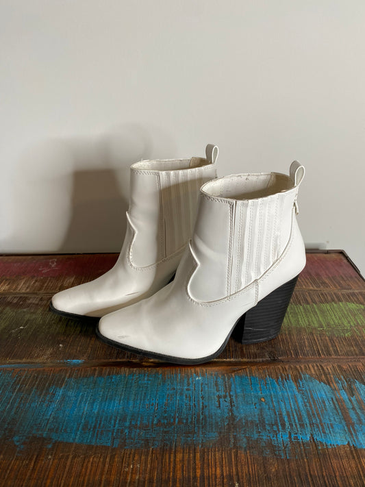 White High Heel Boots