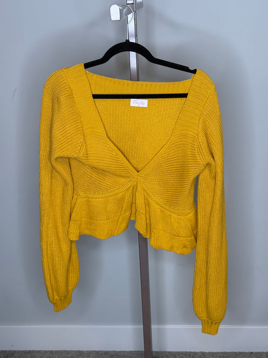 mustard v-neck