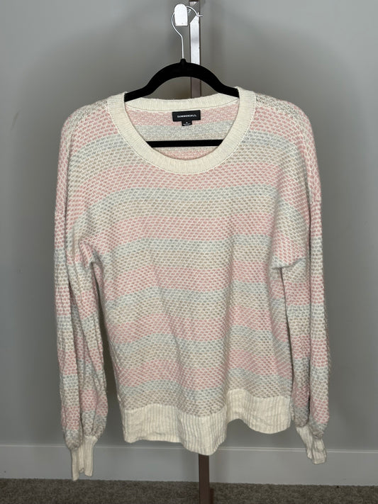 blush and ivory designer sweater