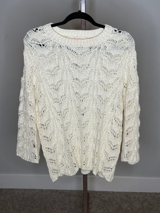 loose kit ivory sweater