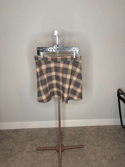 Black And Yellow pattern Skirt