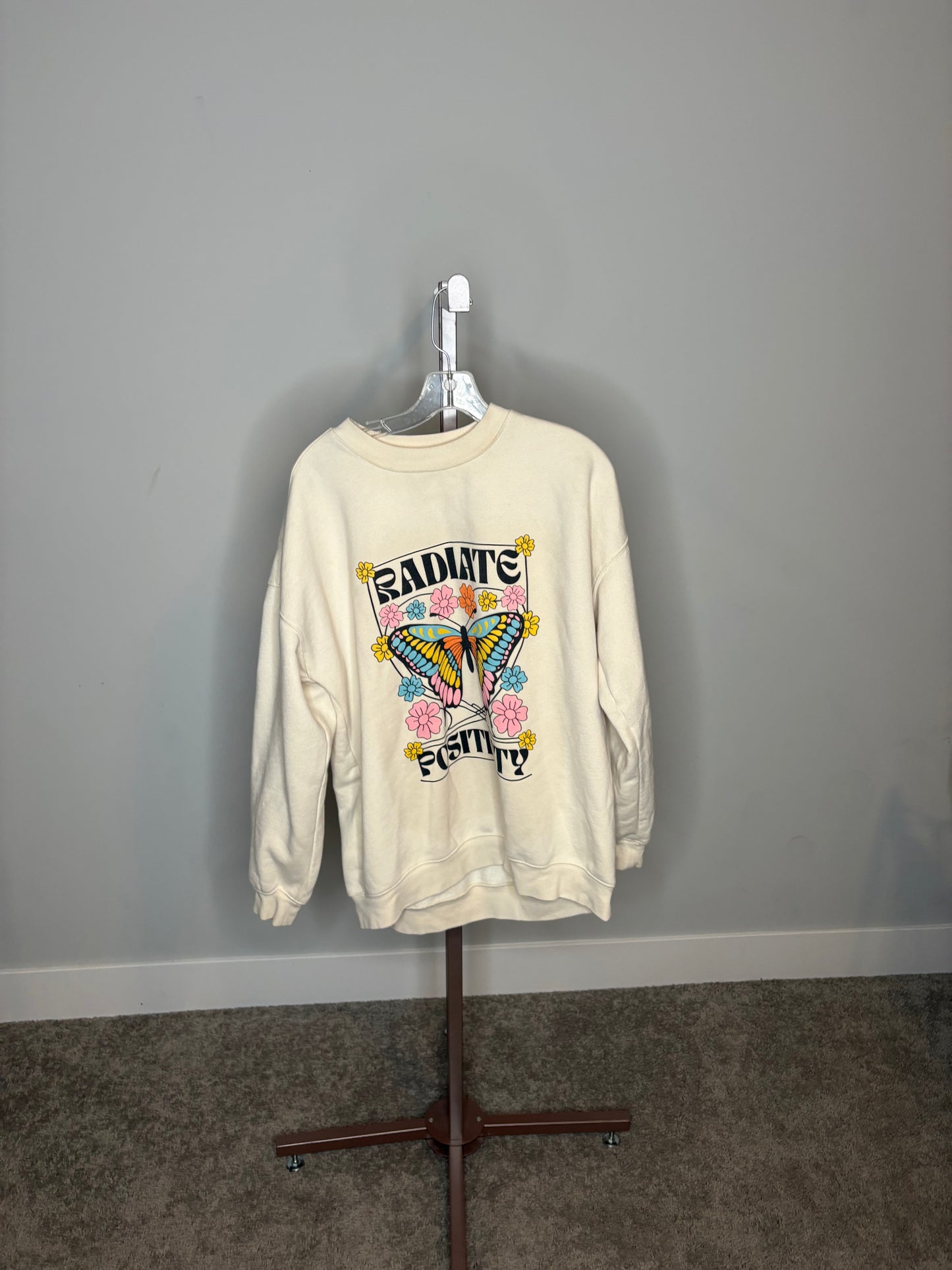 cream butterfly design swear