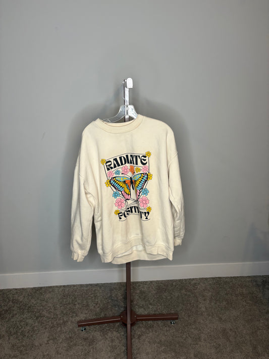 cream butterfly design swear