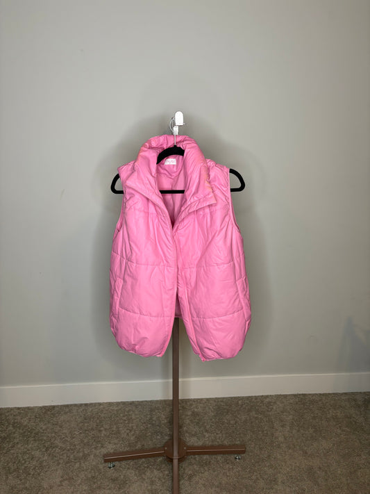 PInk puffer vest