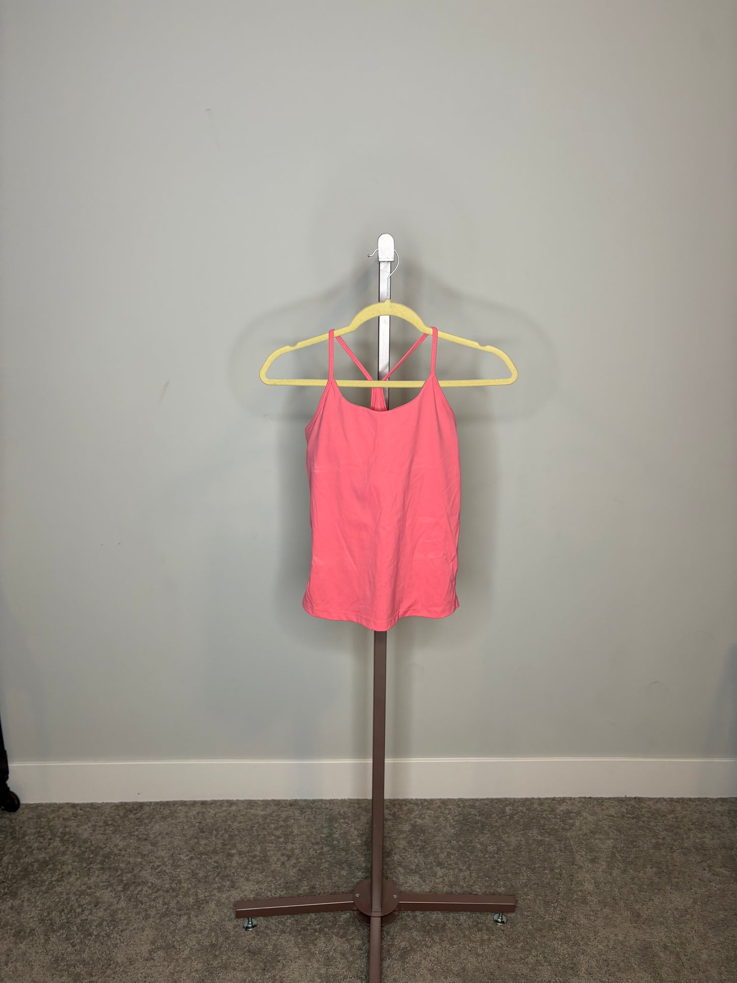 Bright pink sports top