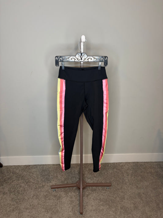 black sports leggings and top set