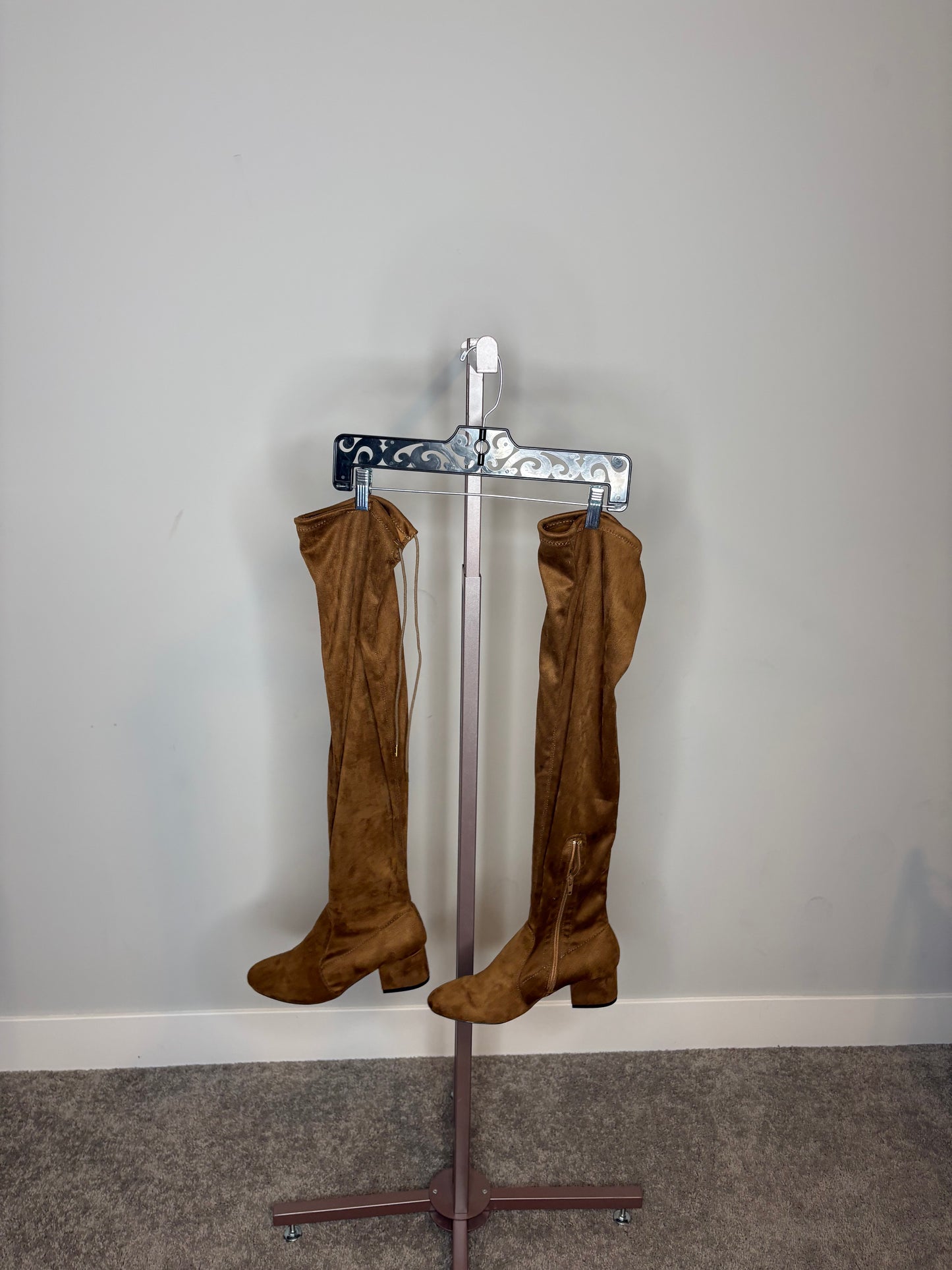 brown knee high boots