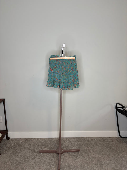 Green Ruffle Skort