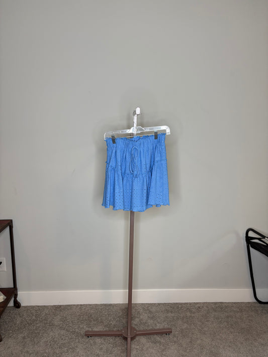 blue eyelet Skort