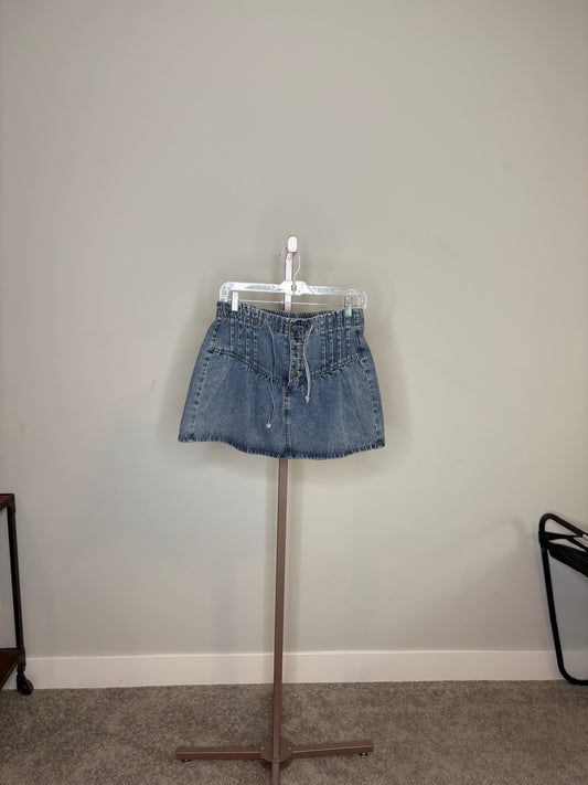 Dark Washed Denim Skirt