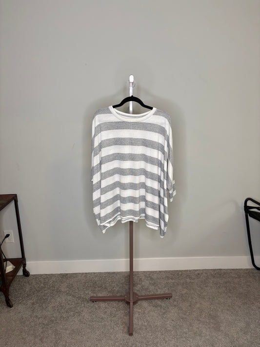 Grey and white striped Sweater