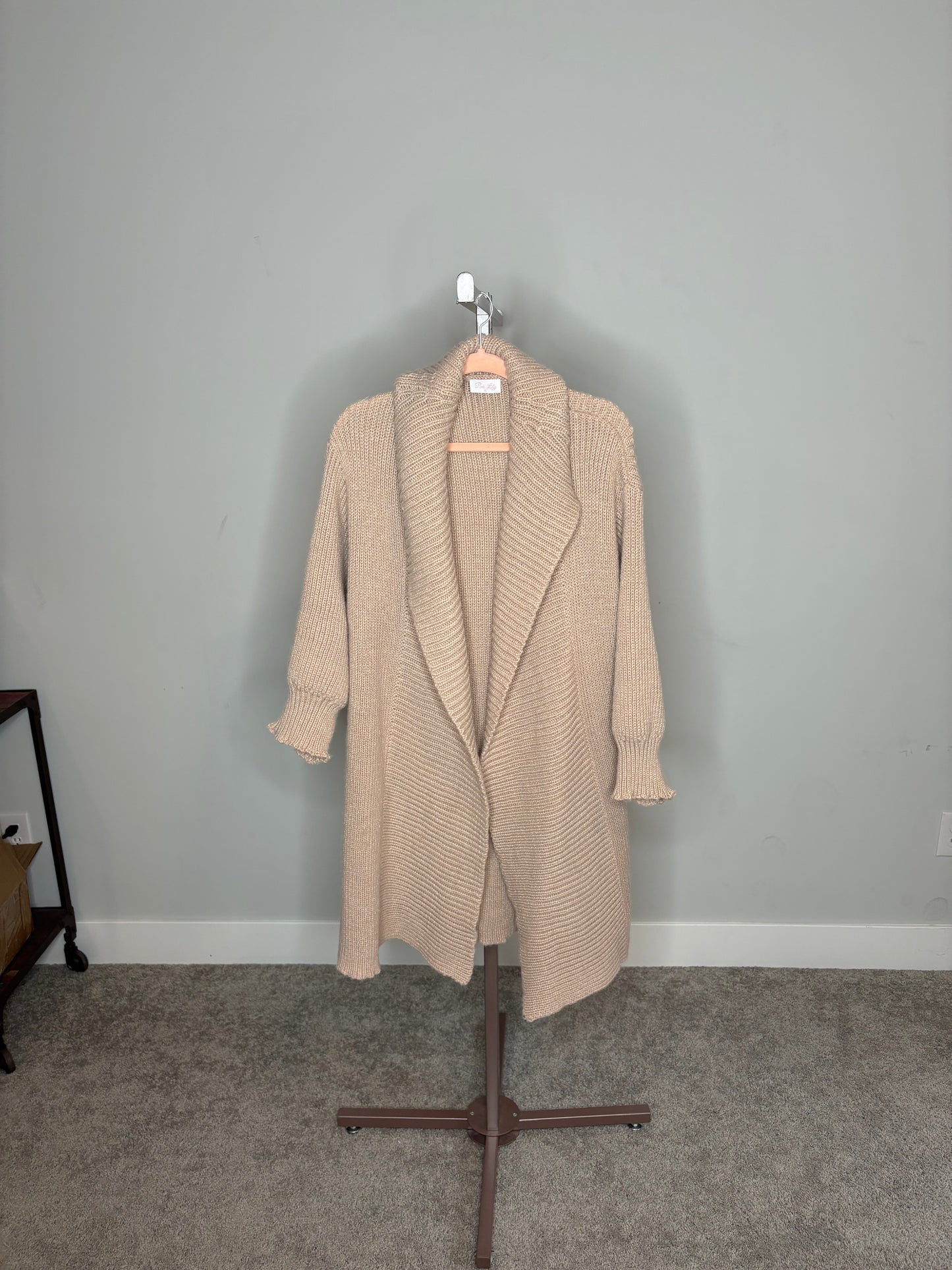 brown duster jacket