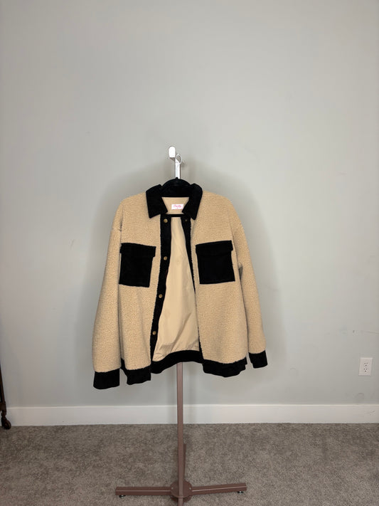 brown sherpa jacket