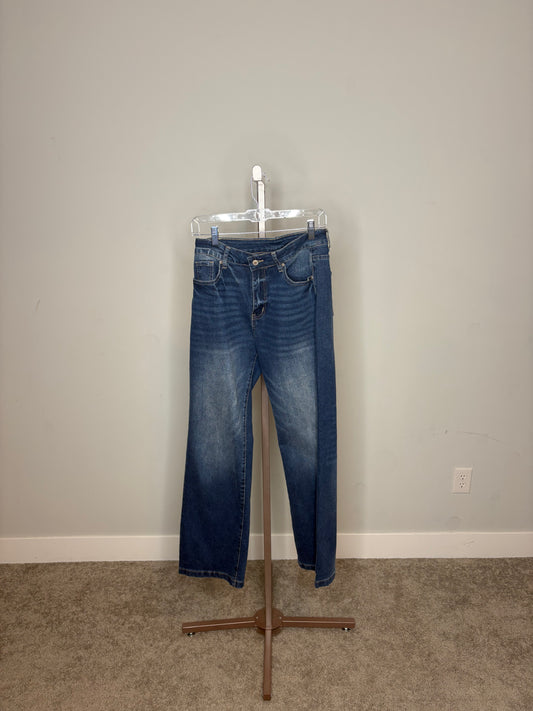 dark washed jeans