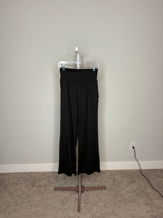 black flared yoga pants